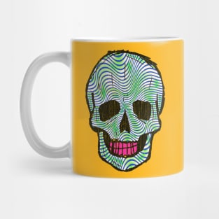 Brain Waves 80s Distressed Mug